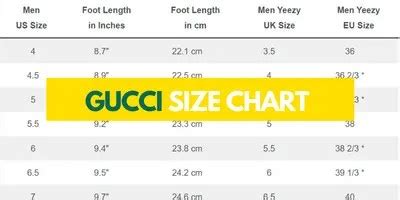 gucci mules size chart|gucci shoe sizes chart.